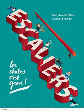 « Les chutes, c\'est grave ! » Dans les escaliers, tenez la rampe