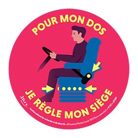 Pour mon dos, je règle mon siège