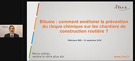 Webinaire - Bitume : comment améliorer la prévention du risque chimique sur les chantiers de construction routière ?