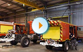 Sur le terrain - fabrication de camions de pompiers, Socodes