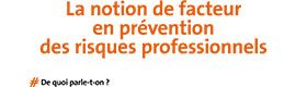 La notion de facteur en prévention des risques professionnels