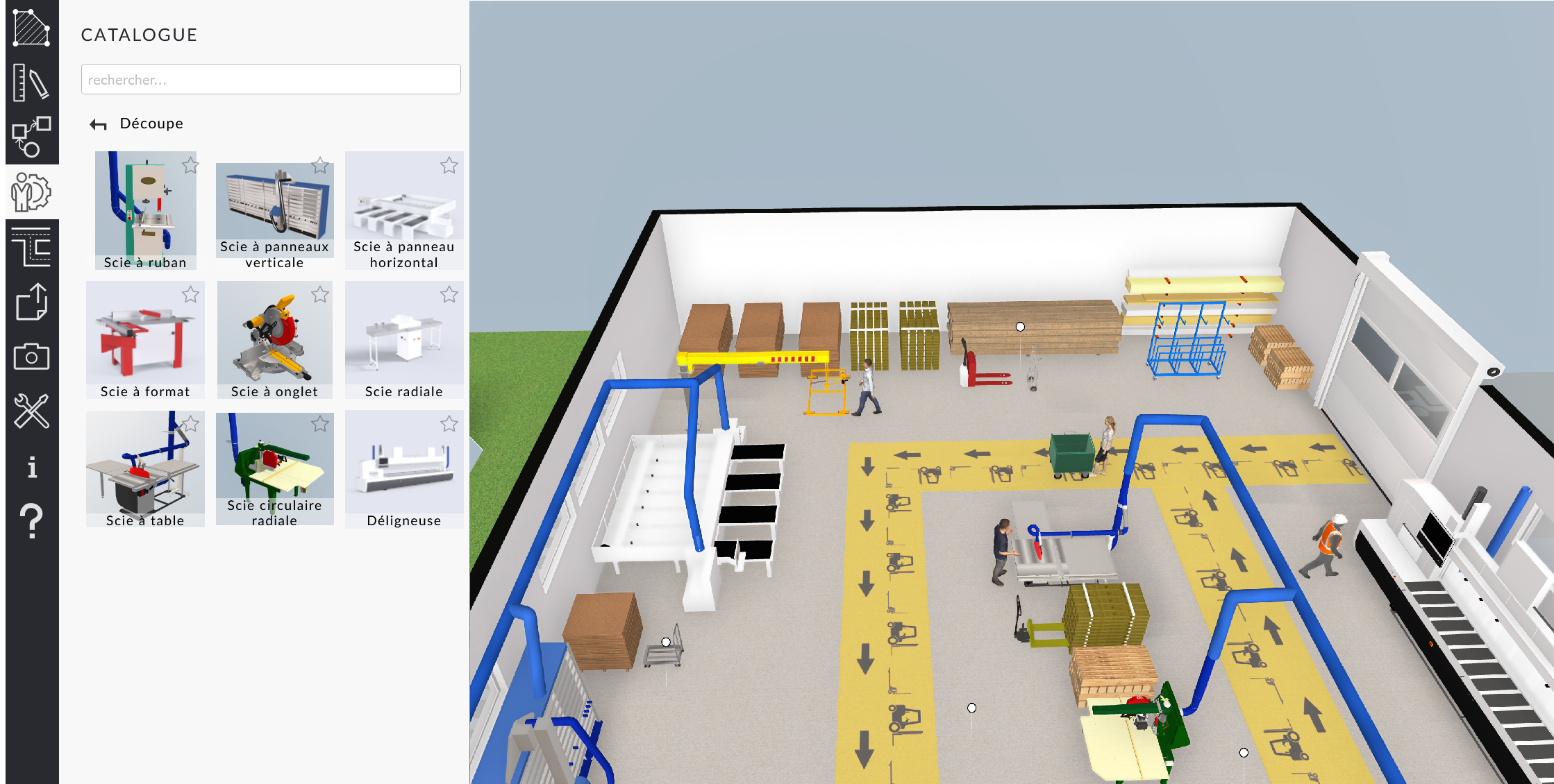 Mavimplant, outil de création en 3D des locaux de travail