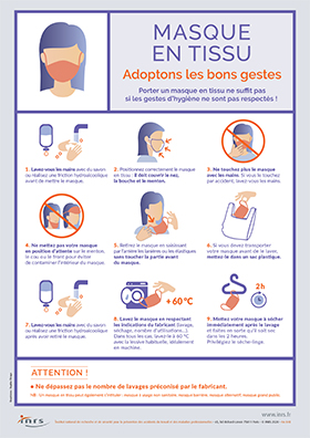 Masque en tissu. Adoptons les bons gestes