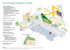 Scie circulaire à table et à format