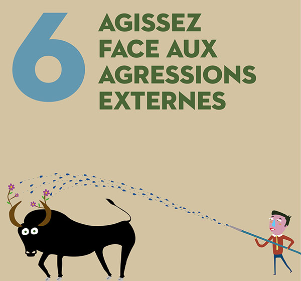 Agissez face aux agressions externes